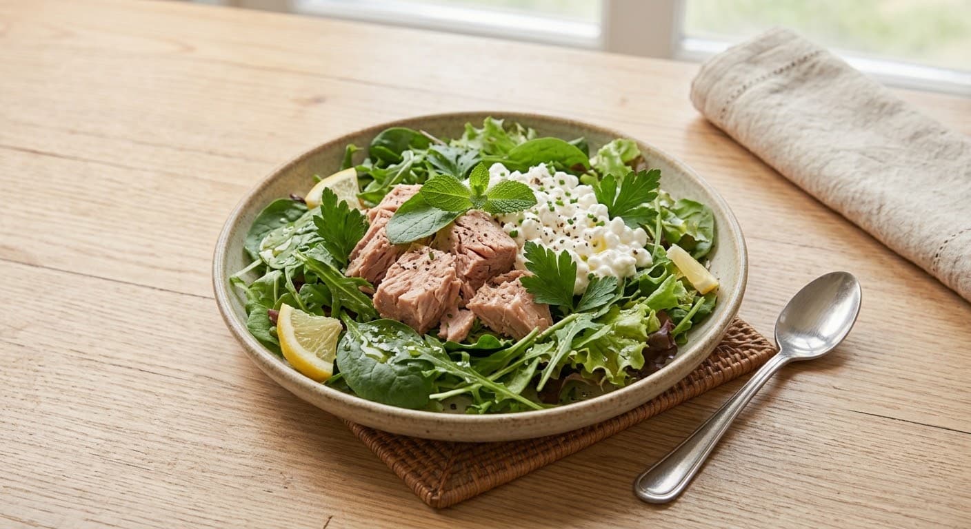 Tuna and Cottage Cheese Salad